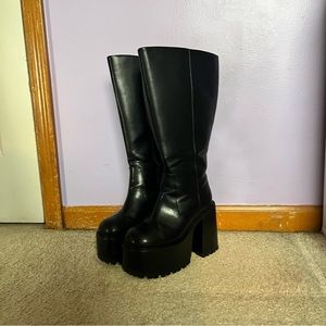 Wide Fit Dark Vintage Soul Knee High Boots